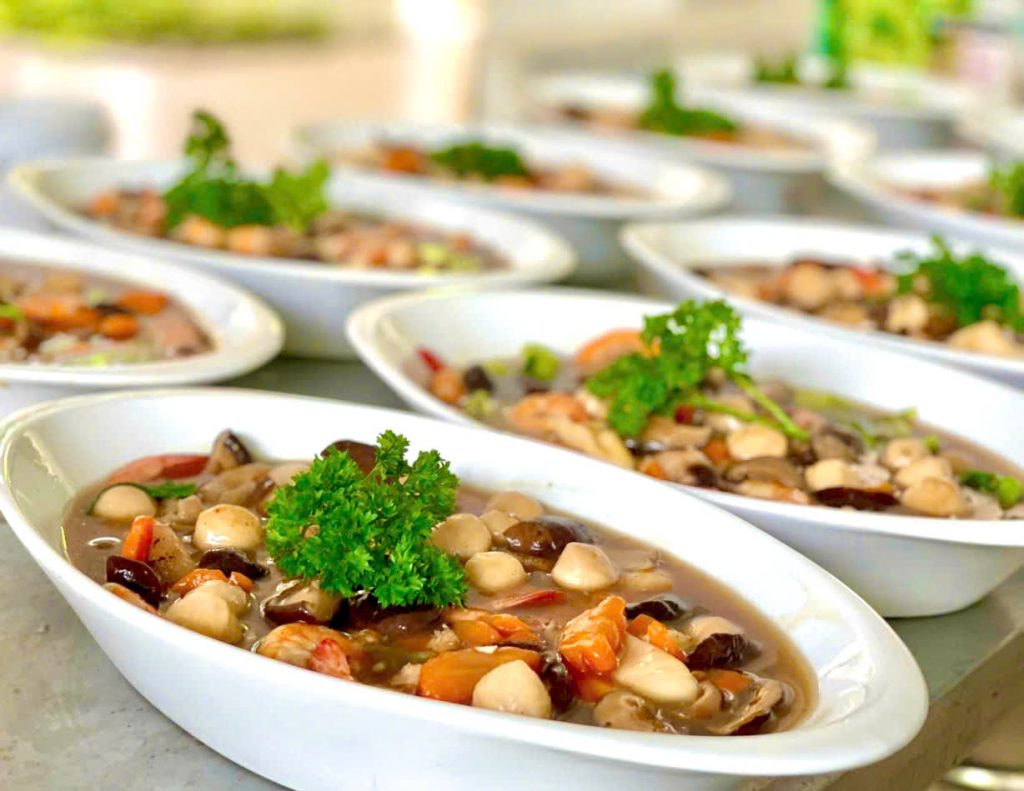 hải sản sốt nấm